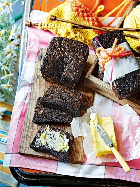 malt loaf with homemade butter.